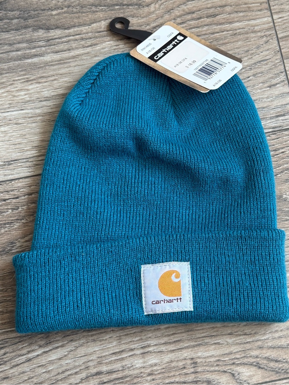 42. Carhartt Knit Cuffed Beanie – Teal Blue – NWT